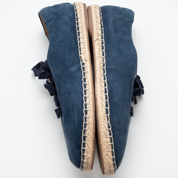 Vionic Coast Sandy Shoes Lace Up Espadrilles Summer Comfortable Suede Blue 8 - Picture 5 of 8